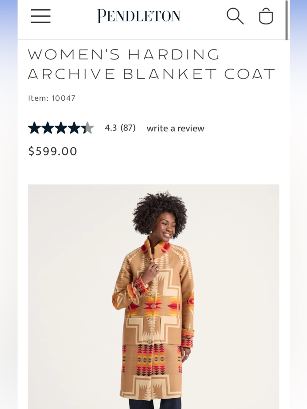 Pendleton Car Coat